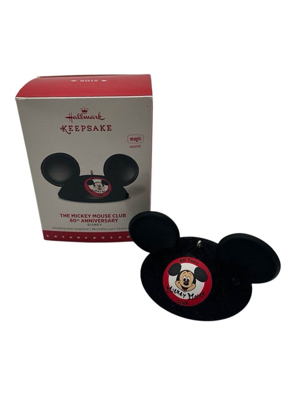 Disney Hallmark Mickey Mouse Club 60TH Annivessary 2015 Ornament Magic Sound